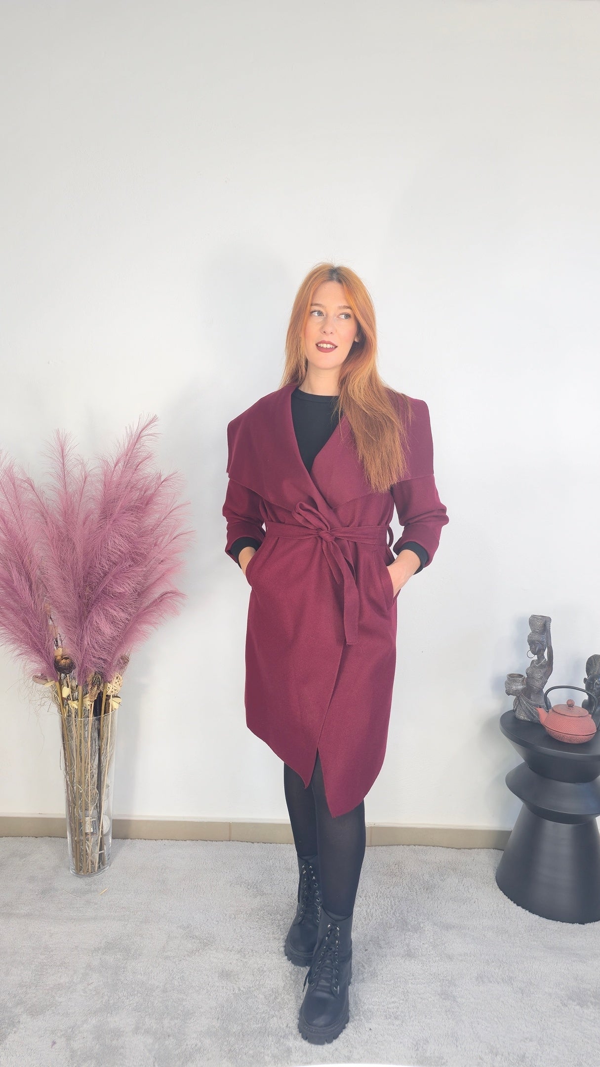 Μπορντό παλτό