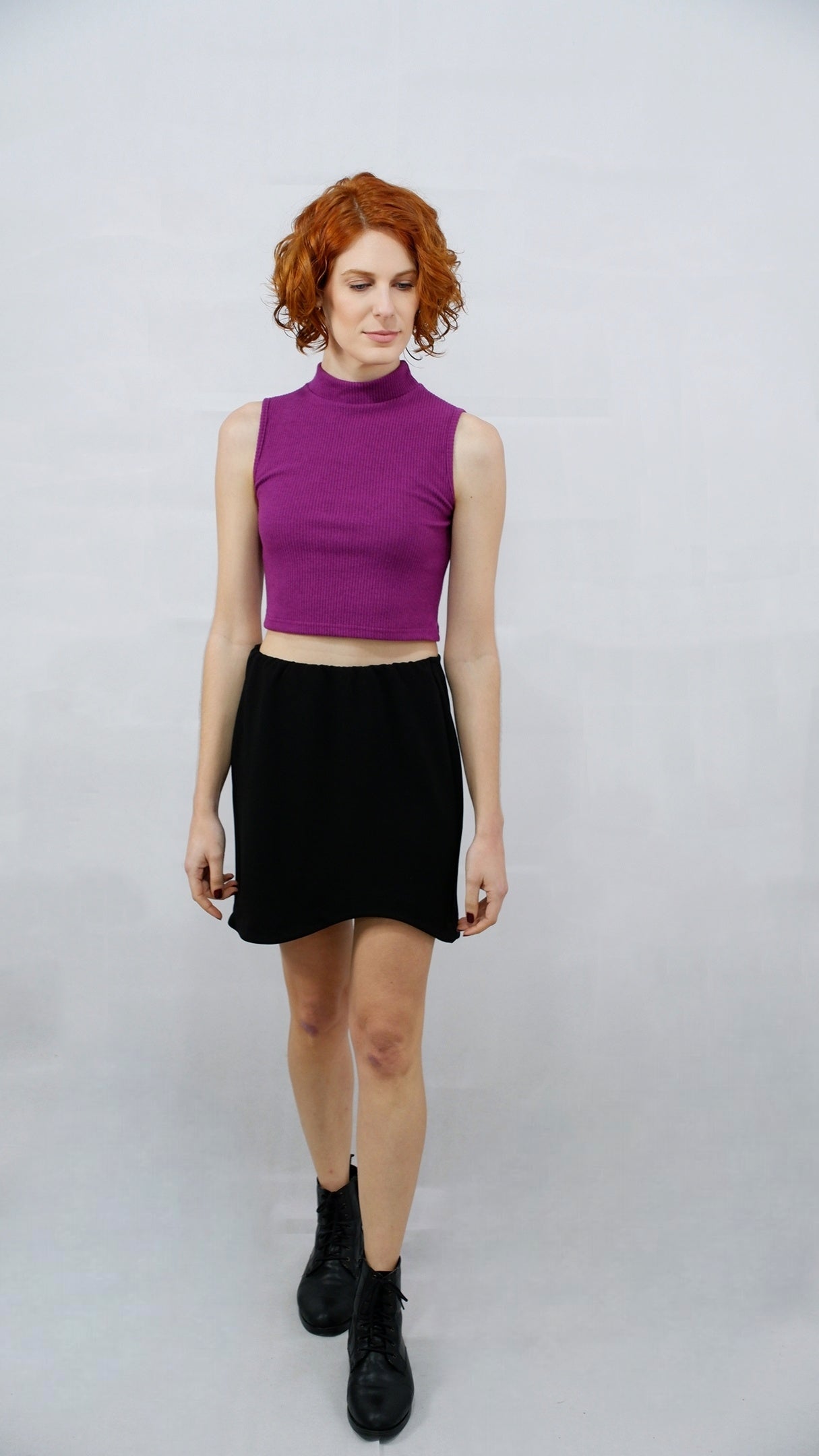 Ματζεντα top ριπ