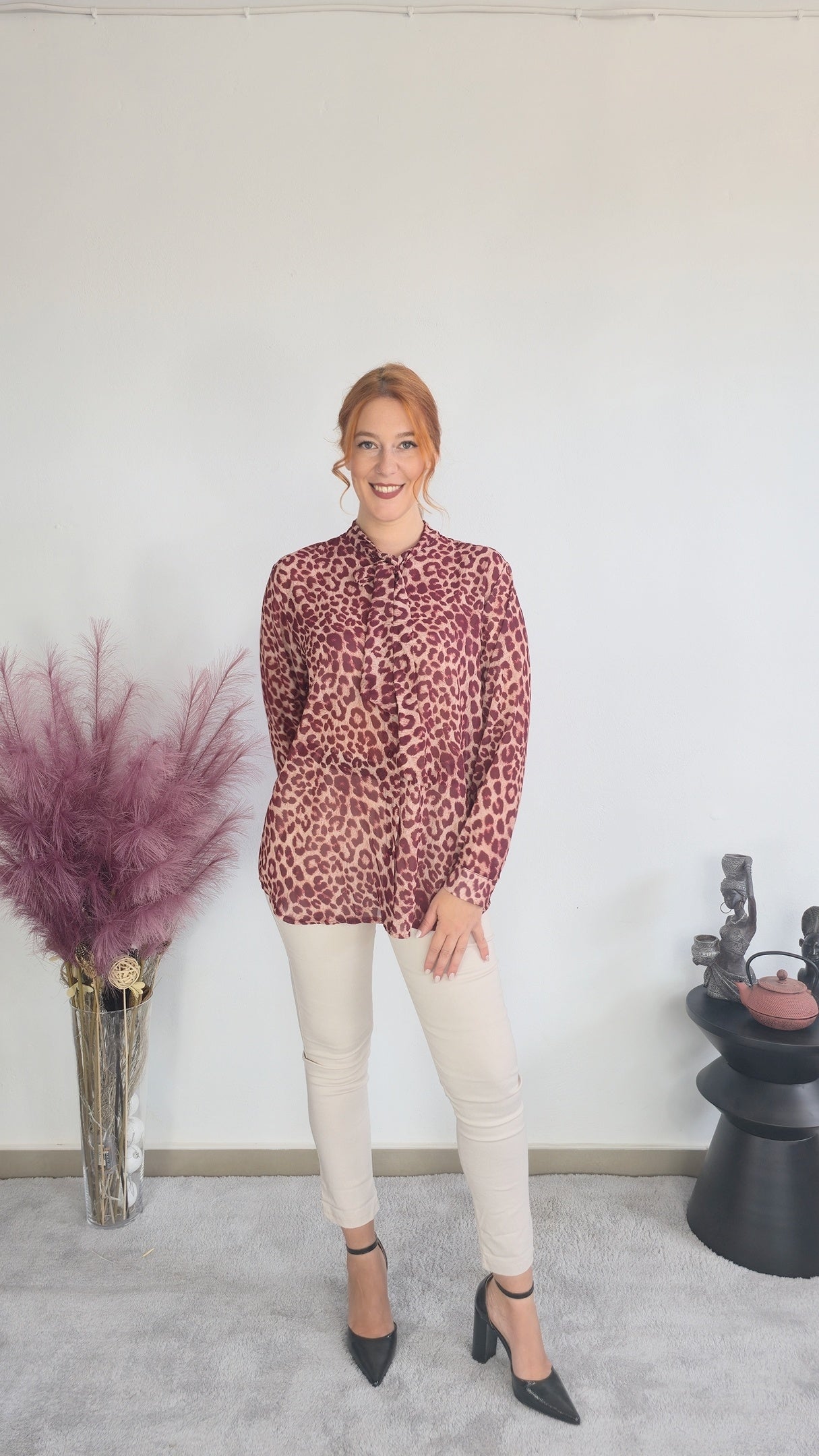 Animal print πουκαμίσα