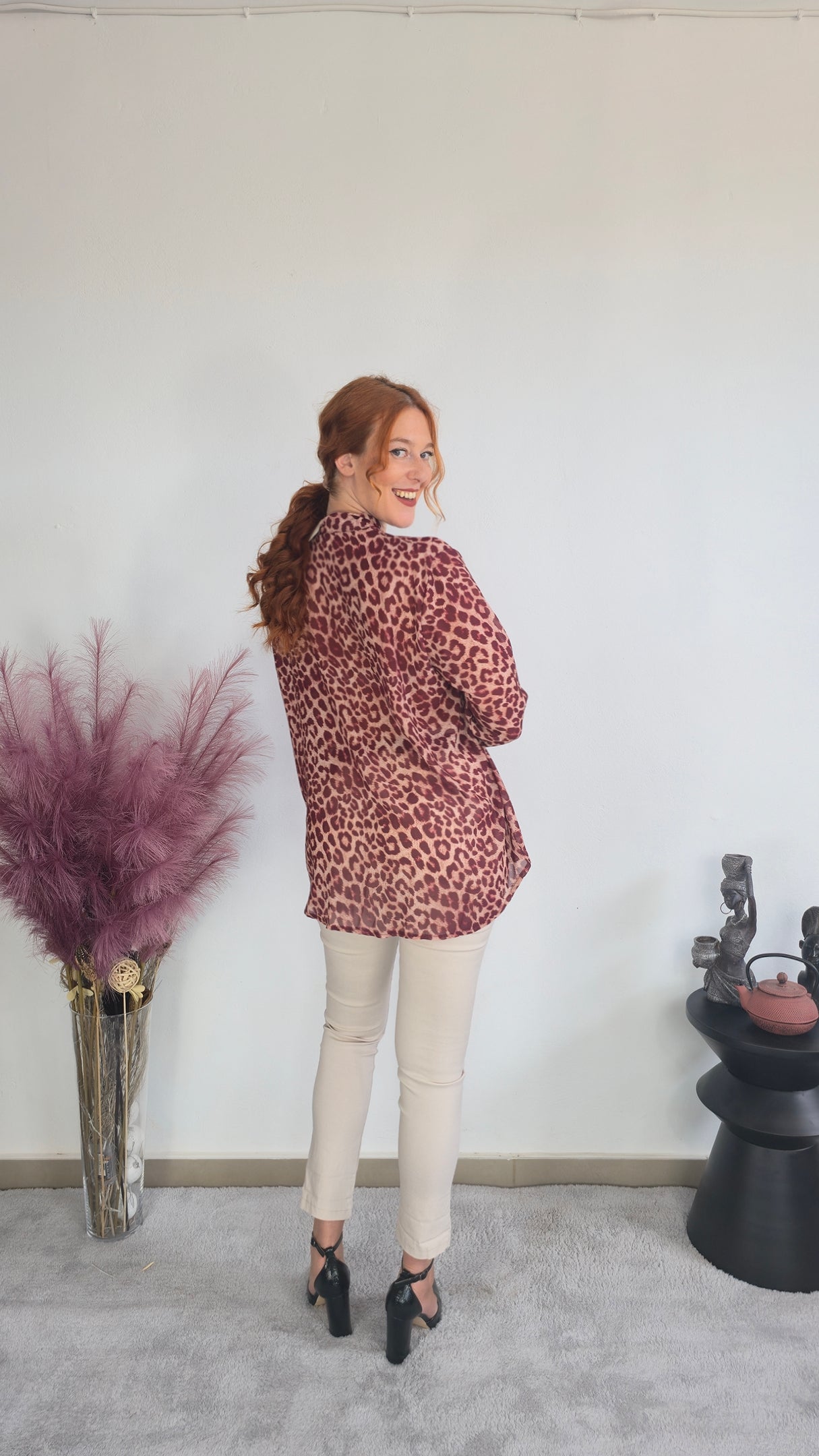Animal print πουκαμίσα