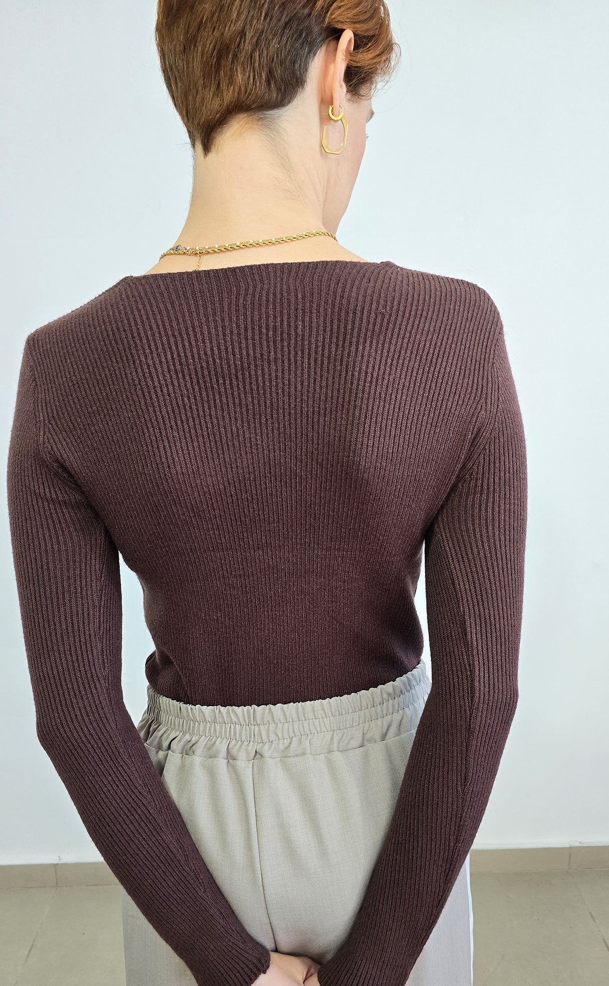 Πλεκτή μπλούζα