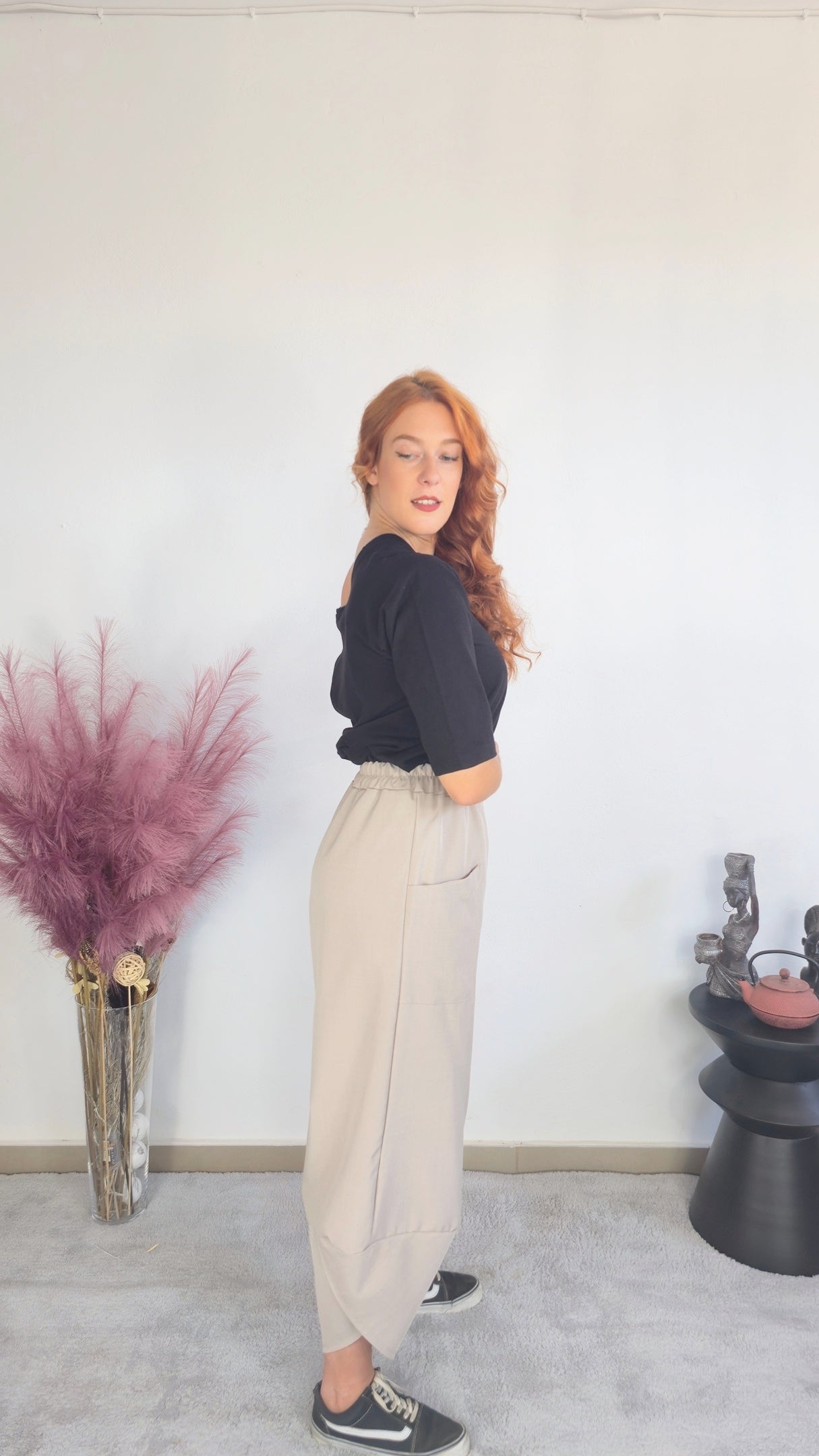 Μπεζ παντελόνι Αλαντίν