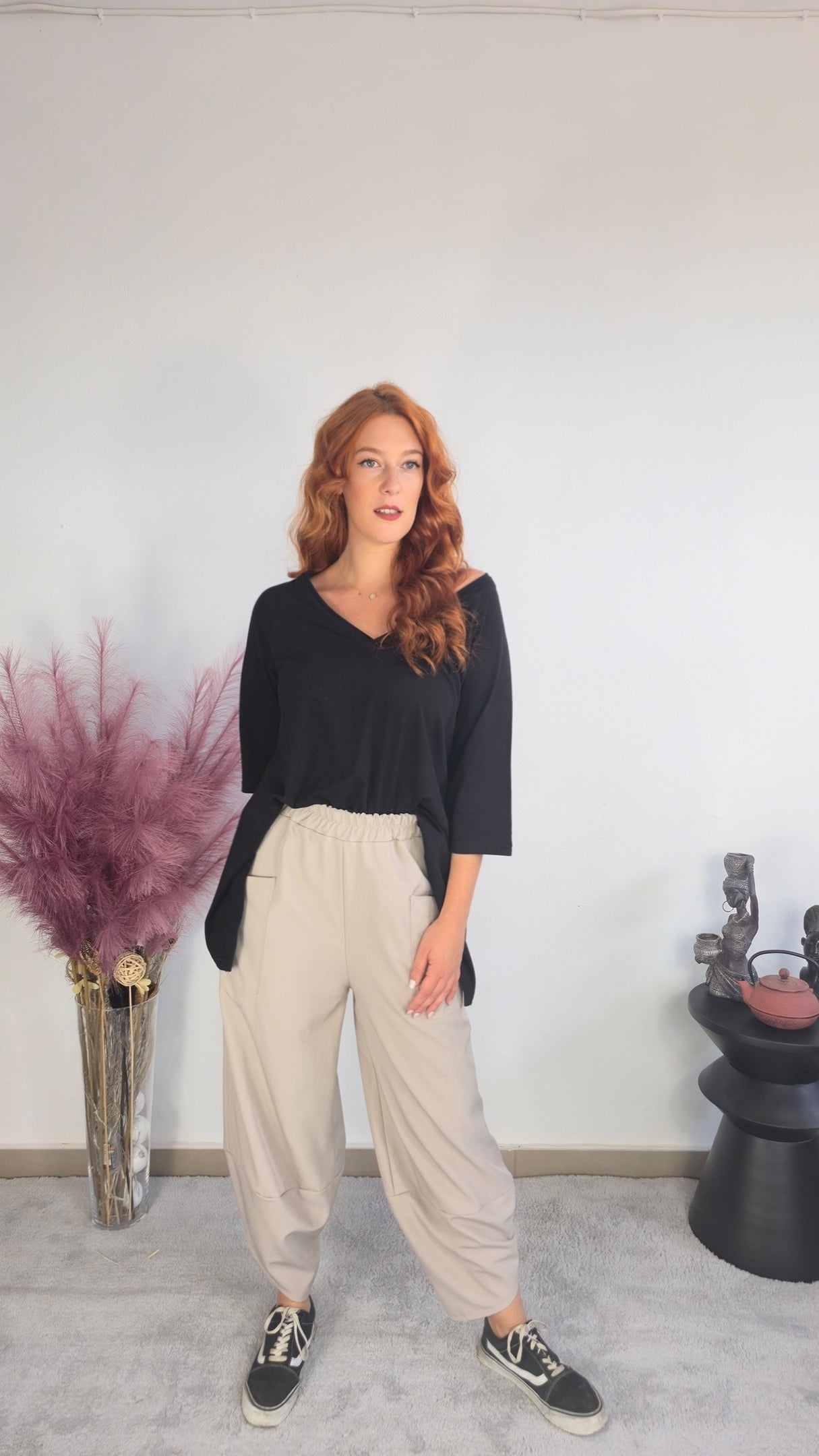 Μπεζ παντελόνι Αλαντίν