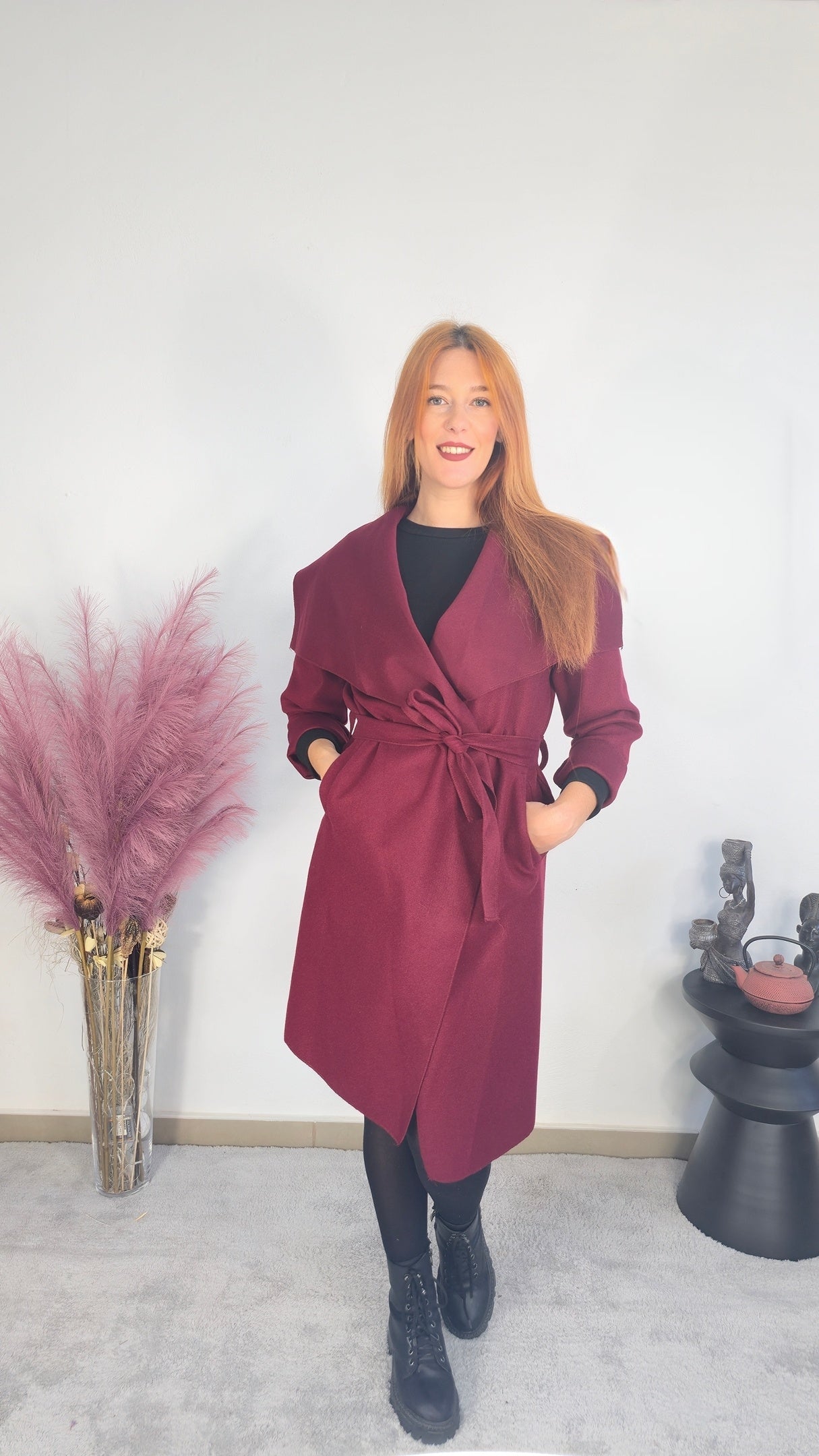 Μπορντό παλτό