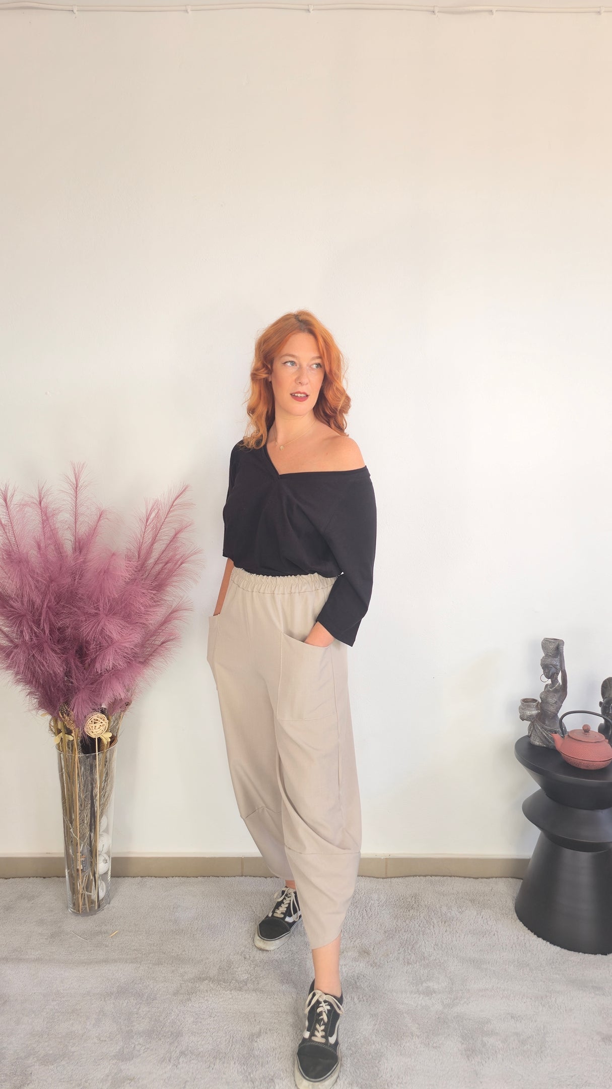 Μπεζ παντελόνι Αλαντίν