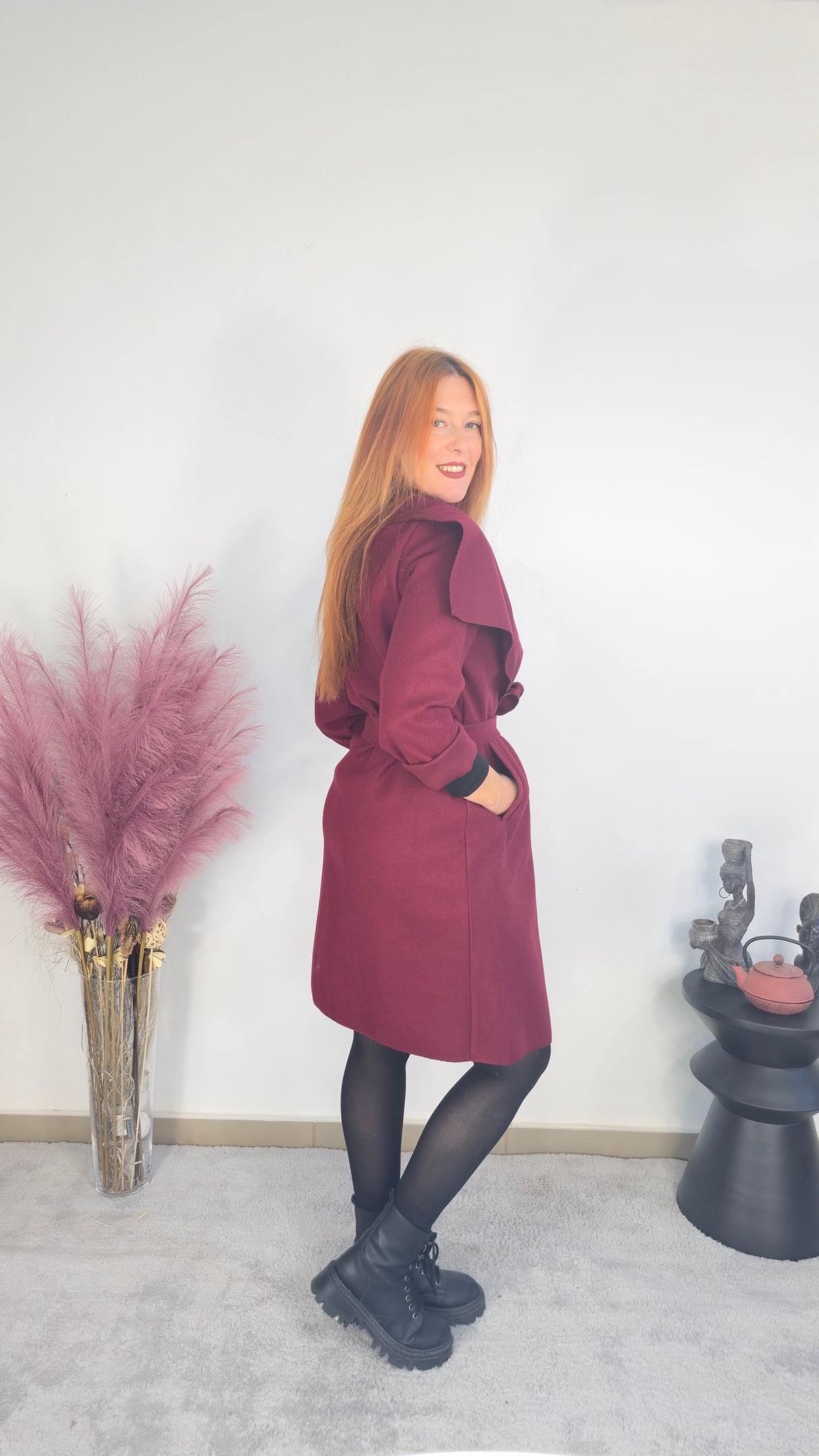 Μπορντό παλτό